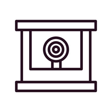 Çekim Çekimi Basit simge, vektör illüstrasyonu