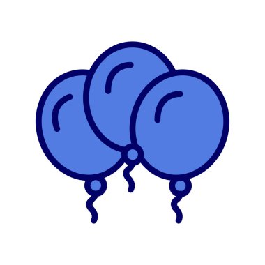 Balonlar basit simgesi, vektör çizim