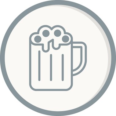Bira ikonunun vektör illüstrasyonu