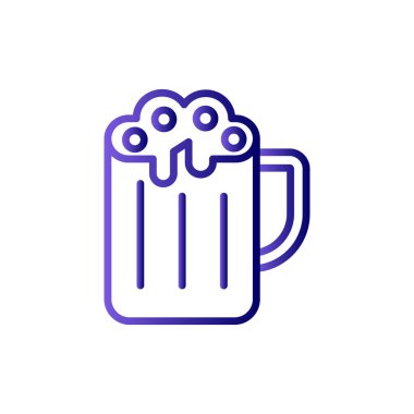 Bira basit simgesi, vektör illüstrasyonu