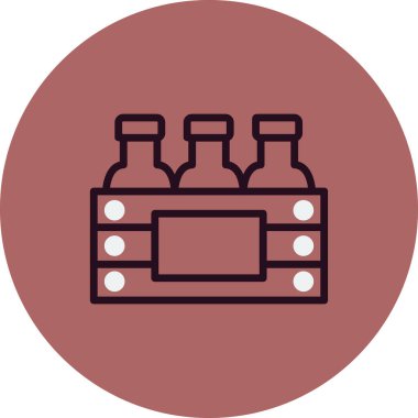 Bira ve içecek ikonunun vektör illüstrasyonu