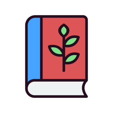 Kitap simgesi, modern vektör illüstrasyon tasarımı