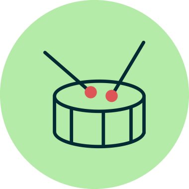 davul kutsal kişilerin resmi, vektör çizim