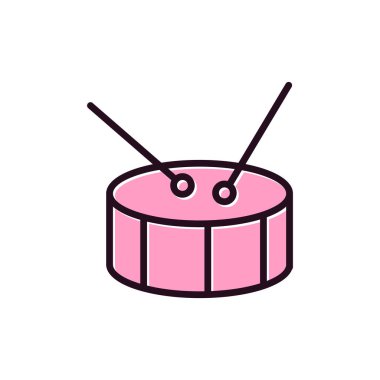 davul kutsal kişilerin resmi, vektör çizim