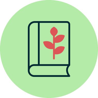 Kitap simgesi, modern vektör illüstrasyon tasarımı