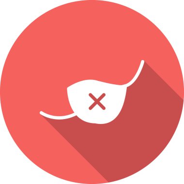 Göz bandı basit simgesi, vektör illüstrasyonu