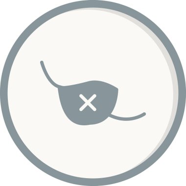 Göz bandı basit simgesi, vektör illüstrasyonu