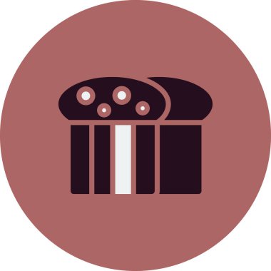 Ekmek ikonu vektörü. İnce çizgi işareti. izole edilmiş sembol çizimi