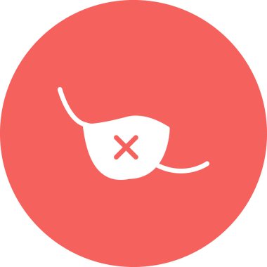 Göz bandı basit simgesi, vektör illüstrasyonu