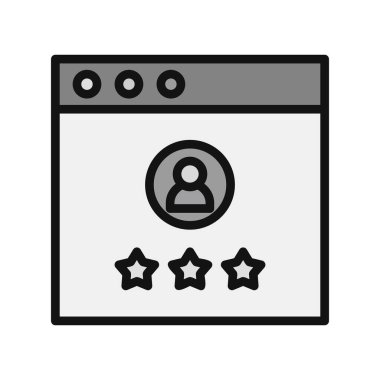 kullanıcı arayüzü simgesi, vektör illüstrasyonu. Geri bildirim 