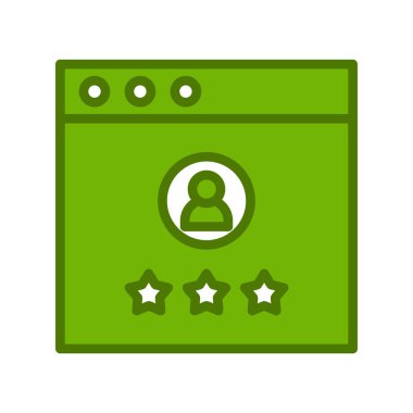 Basit geri besleme simgesi, vektör illüstrasyonu