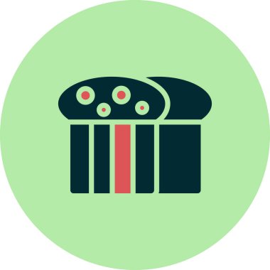 Ekmek ikonu vektörü. İnce çizgi işareti. izole edilmiş sembol çizimi