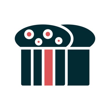 Ekmek ikonu vektörü. İnce çizgi işareti. izole edilmiş sembol çizimi