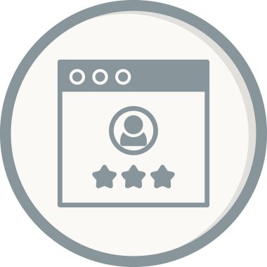 Basit geri besleme simgesi, vektör illüstrasyonu