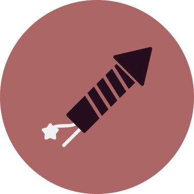 Havai fişek simgesi, modern vektör illüstrasyon tasarımı