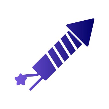 Havai fişek simgesi, modern vektör illüstrasyon tasarımı