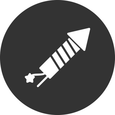 Havai fişek simgesi, modern vektör illüstrasyon tasarımı