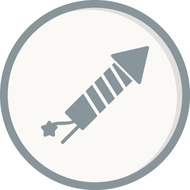 Havai fişek simgesi, modern vektör illüstrasyon tasarımı