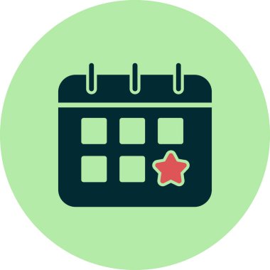 Takvim, planlayıcı. Basit vektör illüstrasyonu