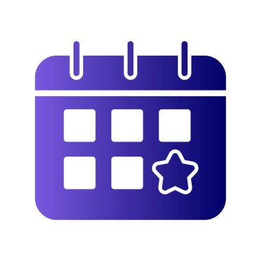 Takvim, planlayıcı. Basit vektör illüstrasyonu