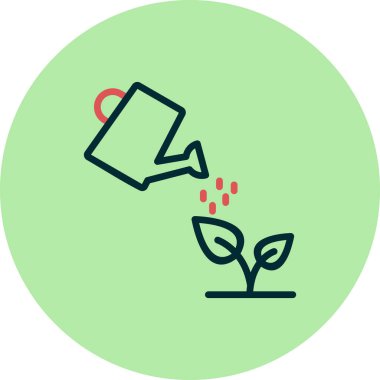 Bahçıvanlık simgesi, vektör illüstrasyonu