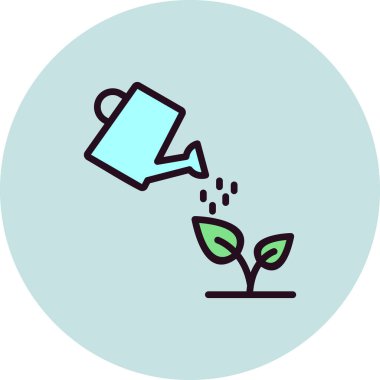 Bahçıvanlık simgesi, vektör illüstrasyonu