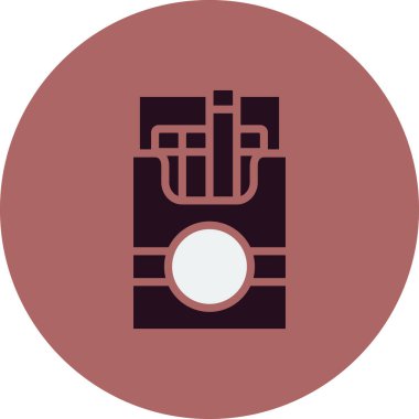 Paket basit simgesi, vektör illüstrasyonunu cigerate