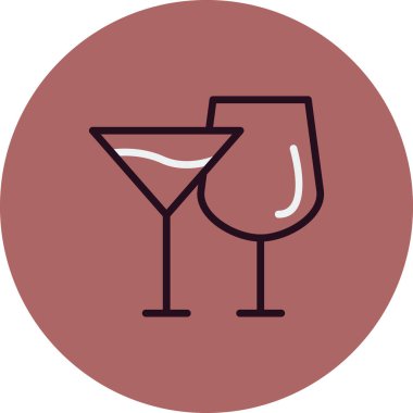 gözlük ikonu vektör illüstrasyonu