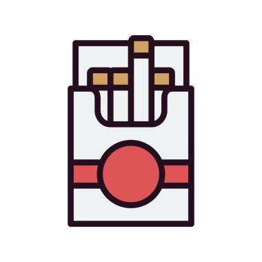 Cigerate Pack simgesinin vektör illüstrasyonu