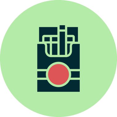 Cigerate Pack simgesinin vektör illüstrasyonu