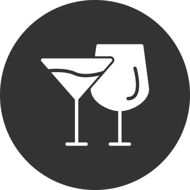 gözlük ikonu vektör illüstrasyonu