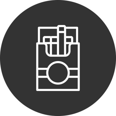 Cigerate Pack simgesinin vektör illüstrasyonu