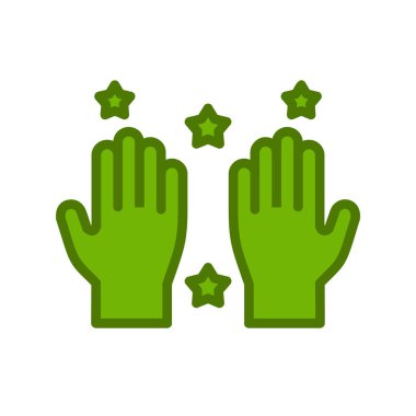 Modern Temiz Eller simgesinin vektör illüstrasyonu