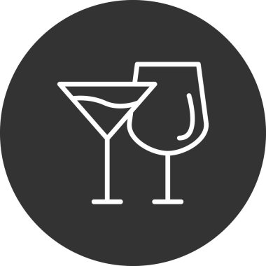 gözlük ikonu vektör illüstrasyonu