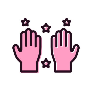 Modern Temiz Eller simgesinin vektör illüstrasyonu