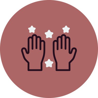 Modern Temiz Eller simgesinin vektör illüstrasyonu