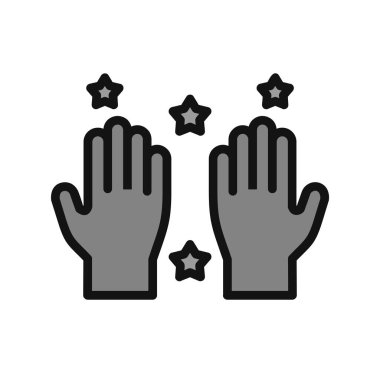 Modern Temiz Eller simgesinin vektör illüstrasyonu