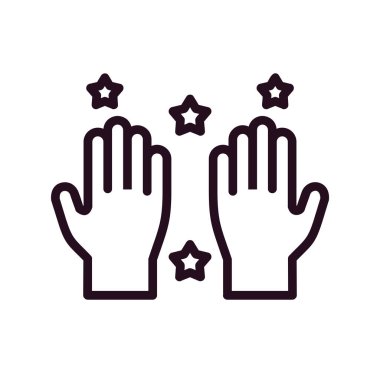 Modern Temiz Eller simgesinin vektör illüstrasyonu