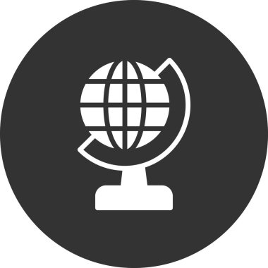 dünya çizgisi simgesi, vektör illüstrasyonu