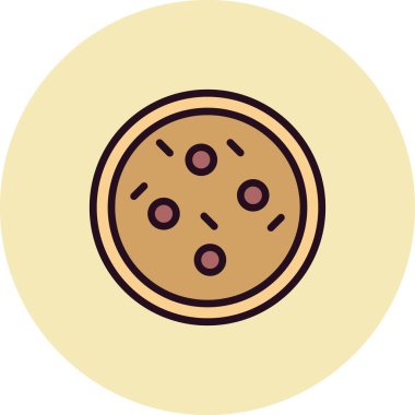 Çerez simgesinin vektör illüstrasyonu