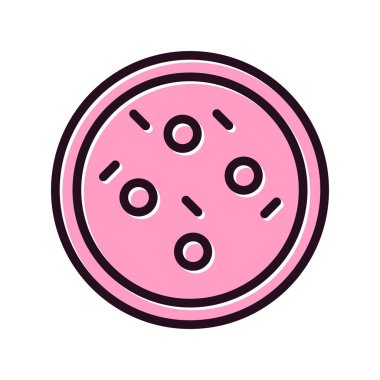 Çerez simgesinin vektör illüstrasyonu