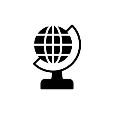 dünya çizgisi simgesi, vektör illüstrasyonu