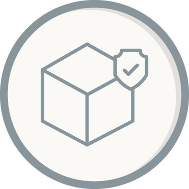 Taşıma Sigortası 'nın vektör illüstrasyonu Modern simge