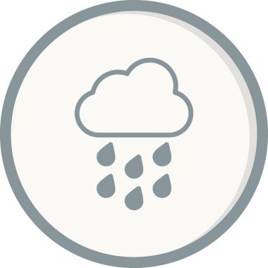 yağmur bulutu ikonu vektör illüstrasyon tasarımı