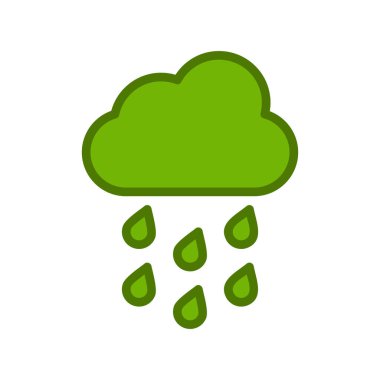 yağmur bulutu ikonu vektör illüstrasyon tasarımı