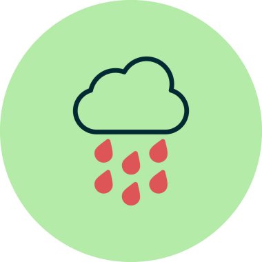 yağmur bulutu ikonu vektör illüstrasyon tasarımı