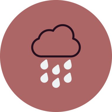 yağmur bulutu ikonu vektör illüstrasyon tasarımı
