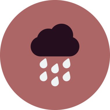 yağmur bulutu ikonu vektör illüstrasyon tasarımı