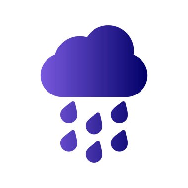 yağmur bulutu ikonu vektör illüstrasyon tasarımı
