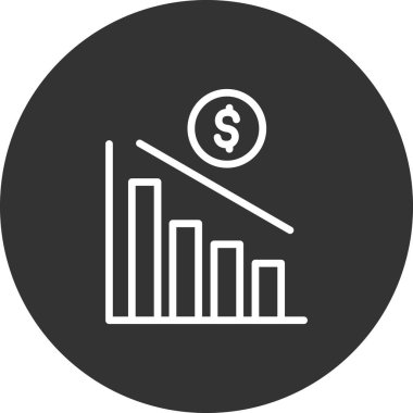 para büyüme kavramı basit simge, vektör illüstrasyonu